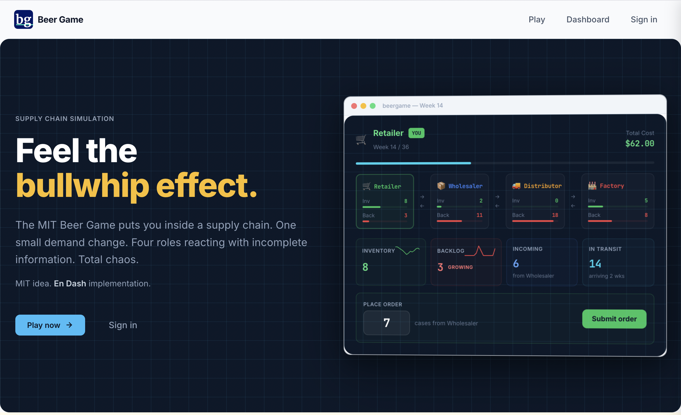 MIT Beer Game screenshot 1 of 2