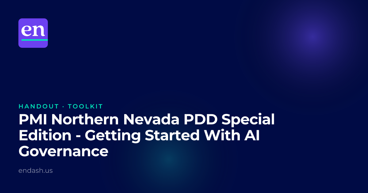 PMI Northern Nevada PDD Special Edition - Getting Started With AI ...